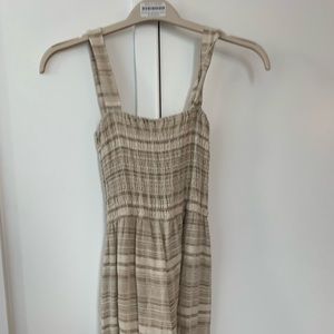 oak and fort smocked jumpsuit size small